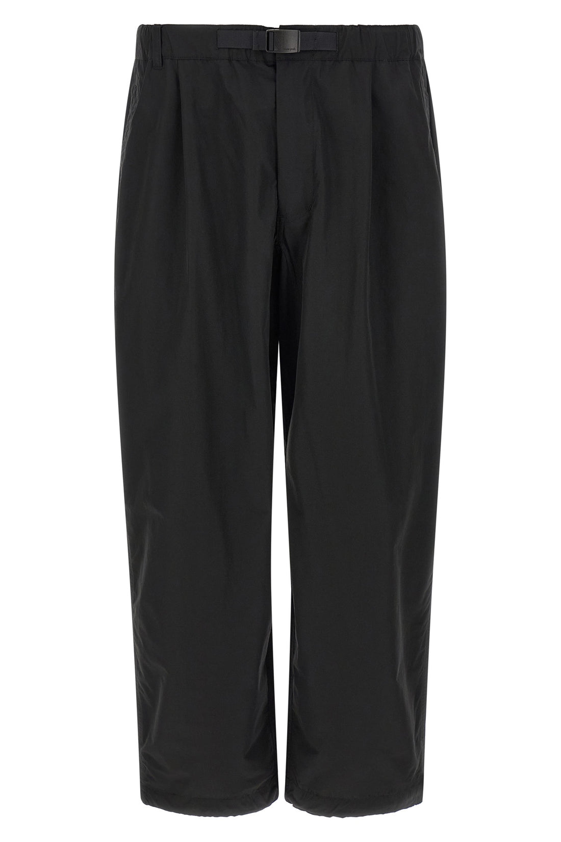 SNOW PEAK L the black snow peak trousers in technical taffeta and wool