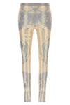 leggings in laminated fabric