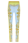 all-over spring barocco print matt lycra leggings