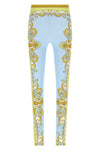 all-over spring barocco print matt lycra leggings