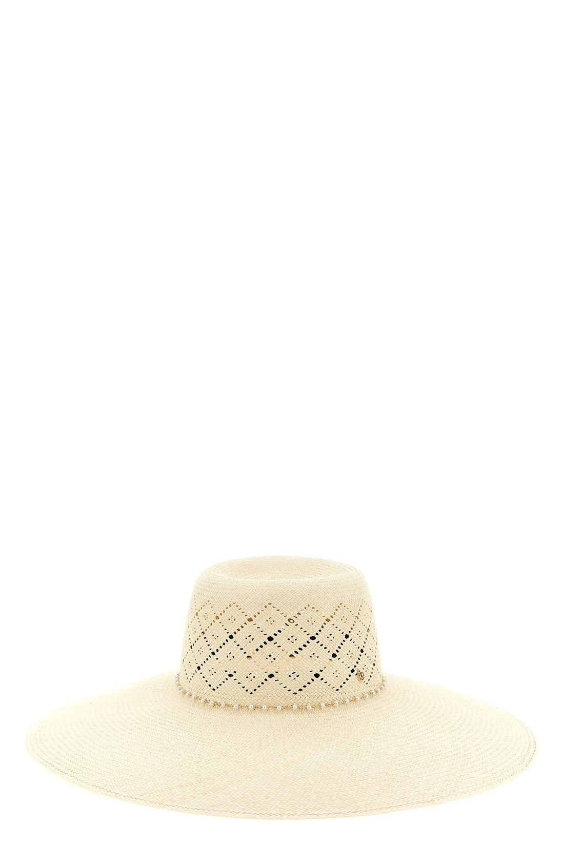 MAISON MICHEL S blanche hat in natural panama straw