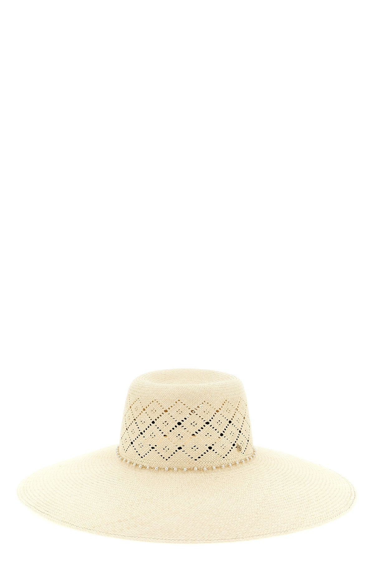 blanche hat in natural panama straw