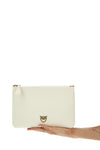 flat classic crossbody bag in silk-touch leather