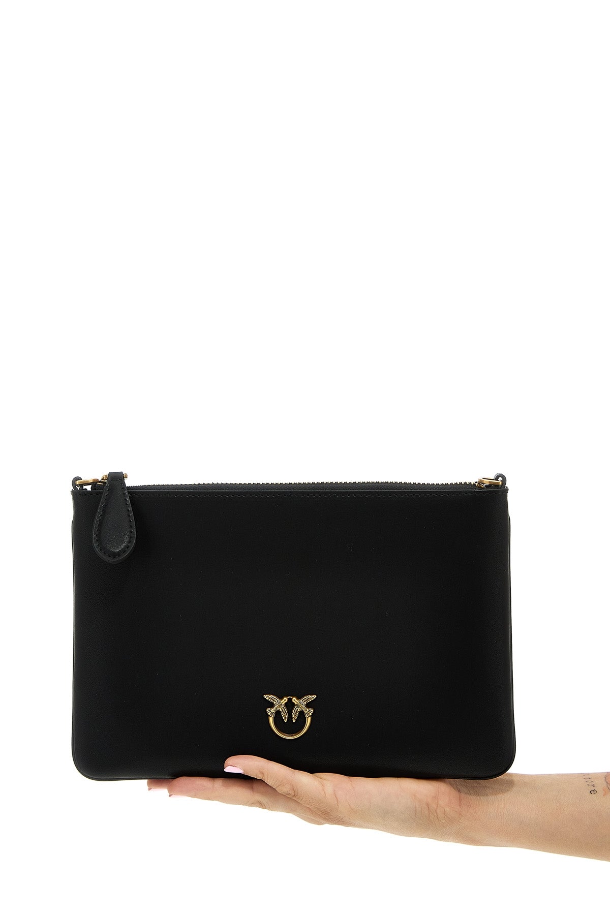 flat classic crossbody bag in silk-touch leather