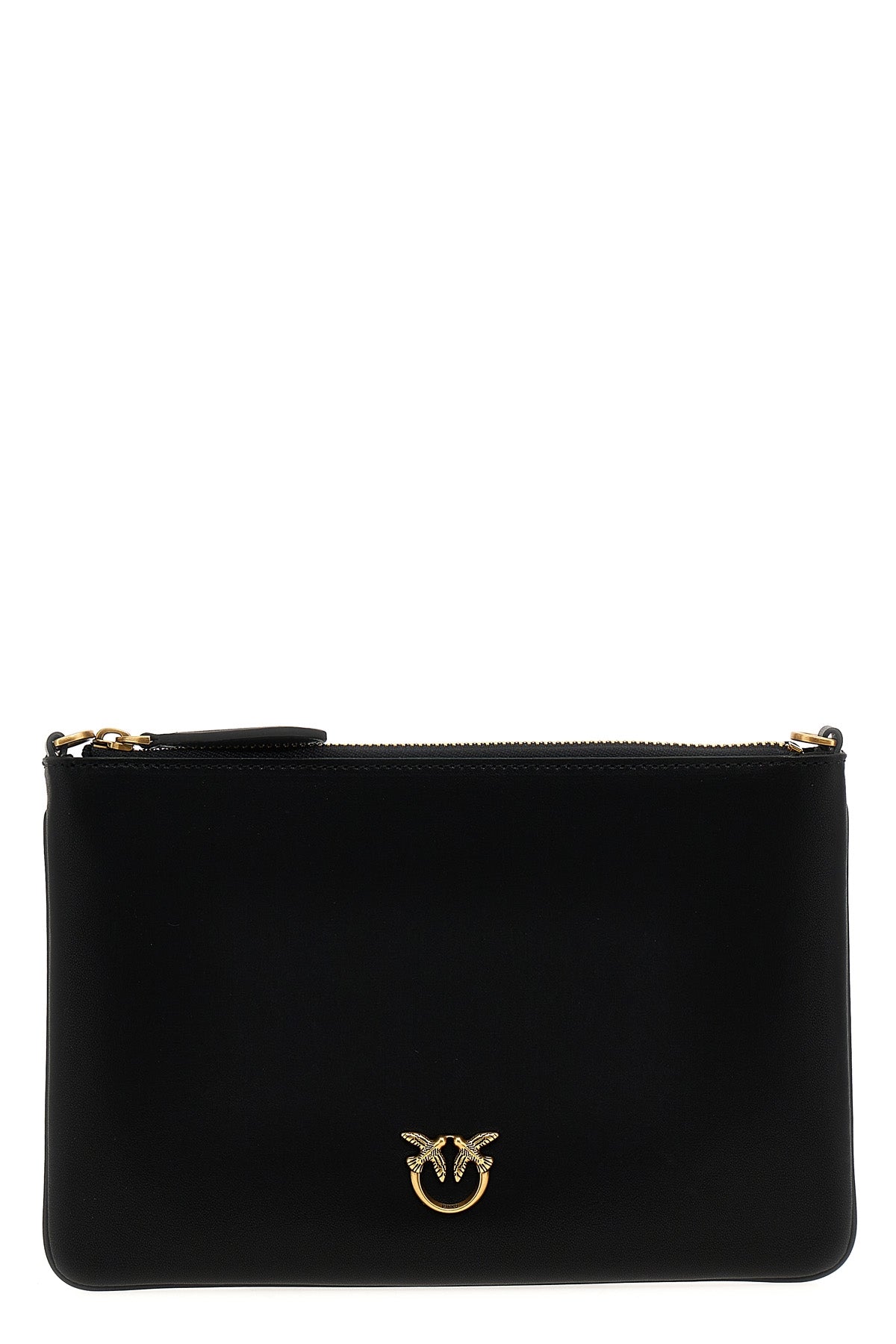flat classic crossbody bag in silk-touch leather