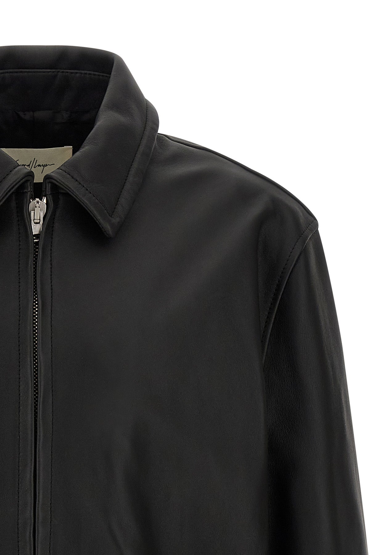 the second/layer rider jacket features a structured silhouette