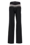 twill high rise cotton denim jeans