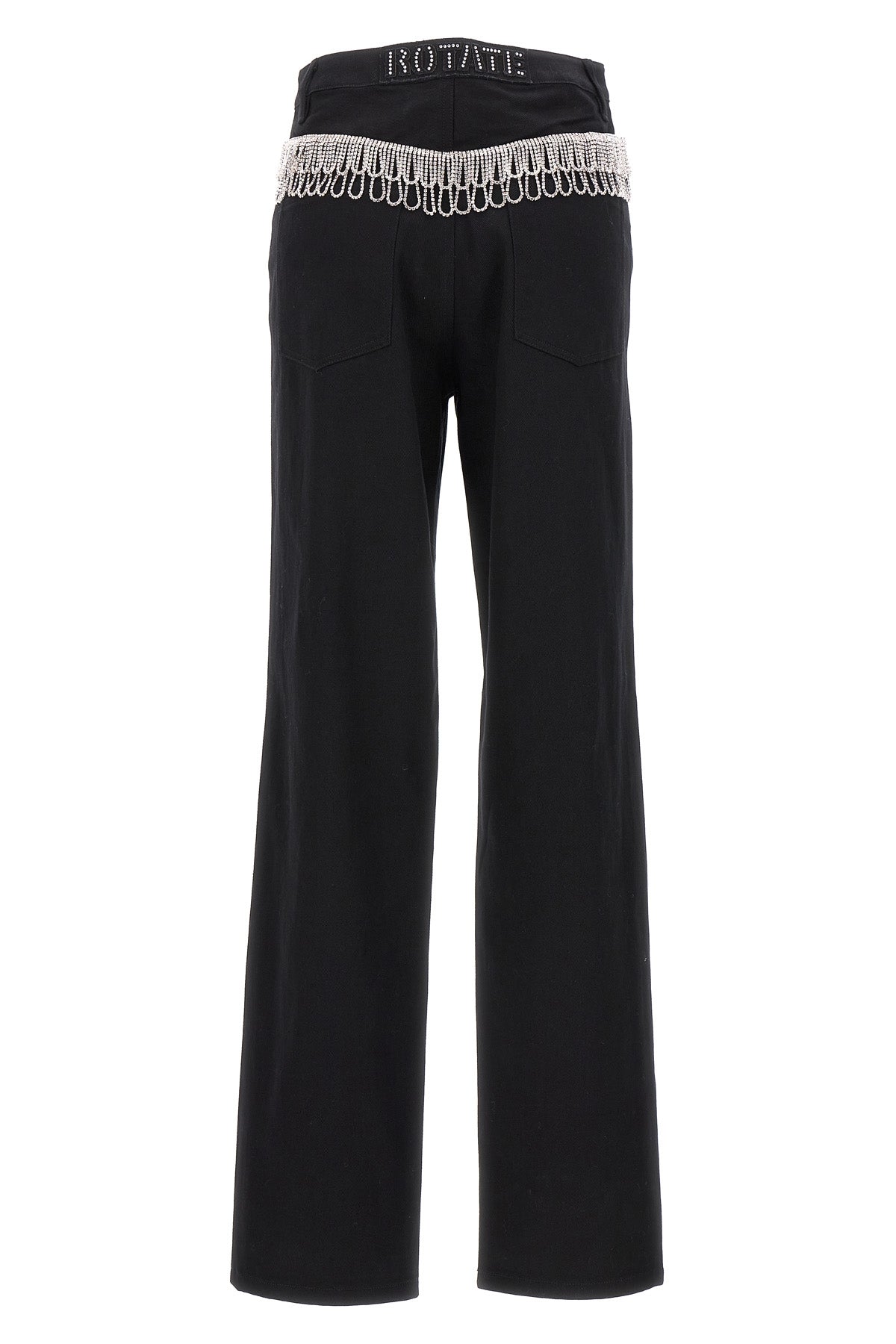 twill high rise cotton denim jeans