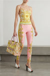 la medusa shopping bag in barocco print fabric