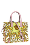 la medusa shopping bag in barocco print fabric