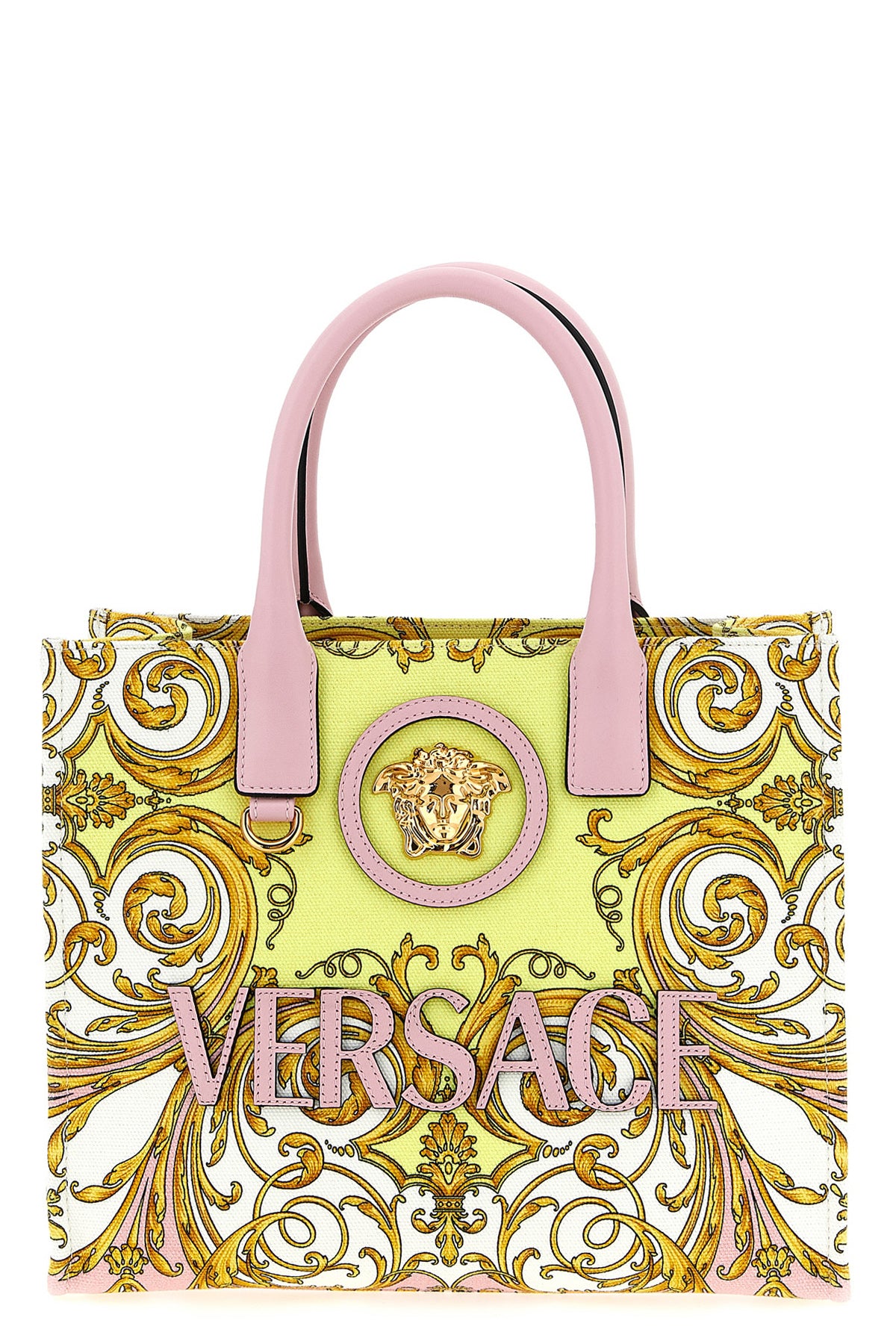 la medusa shopping bag in barocco print fabric