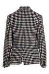 single breast tweed wool blazer jacket