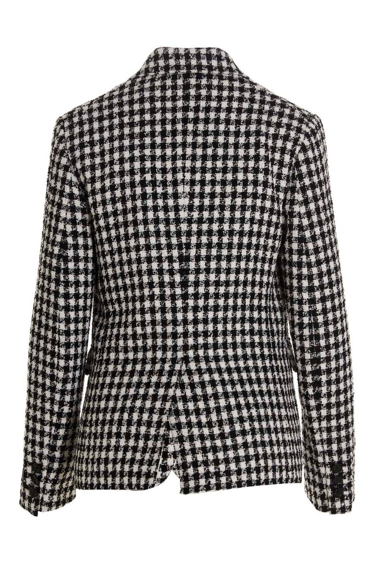 single breast tweed wool blazer jacket