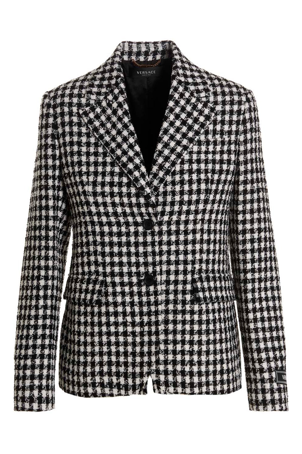 single breast tweed wool blazer jacket