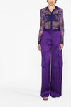 satin cargo pants
