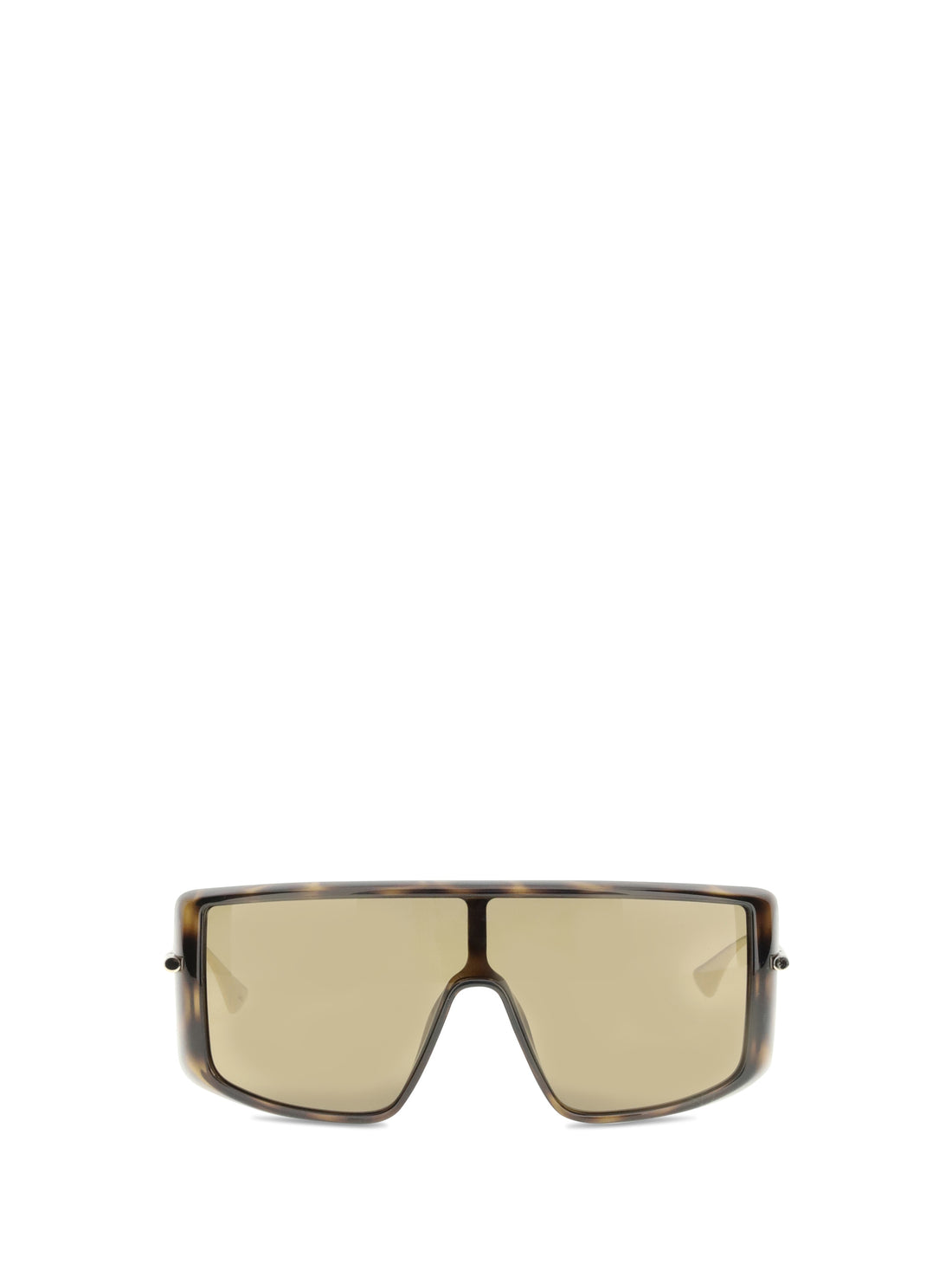ALEXANDER MCQUEEN OS havana t-bar visor sunglasses