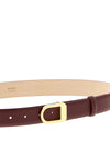 saddle smooth calf leather belt