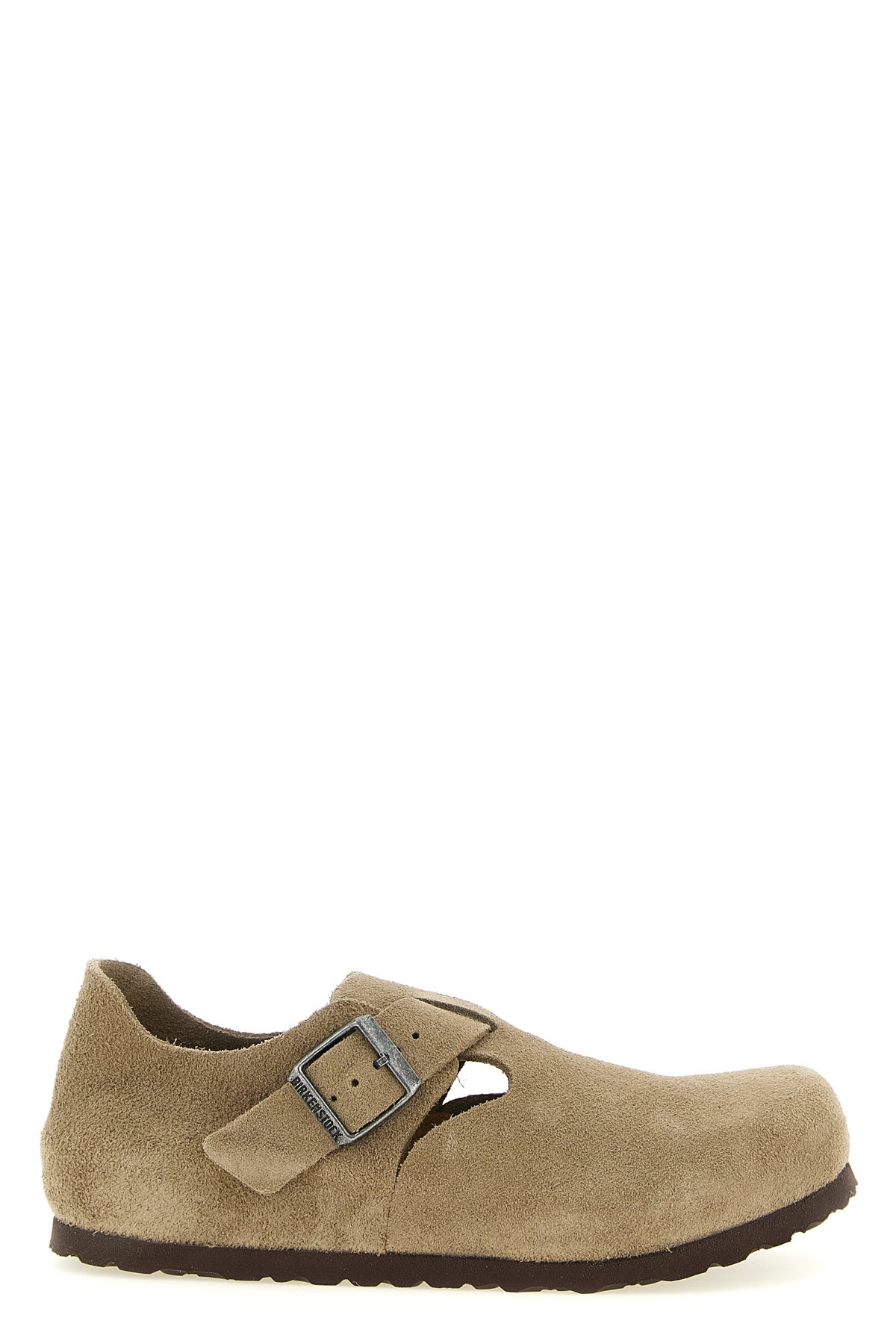 the sabot birkenstock london stands out for its closed and structured silhouet