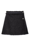 lurex wool blend skirt
