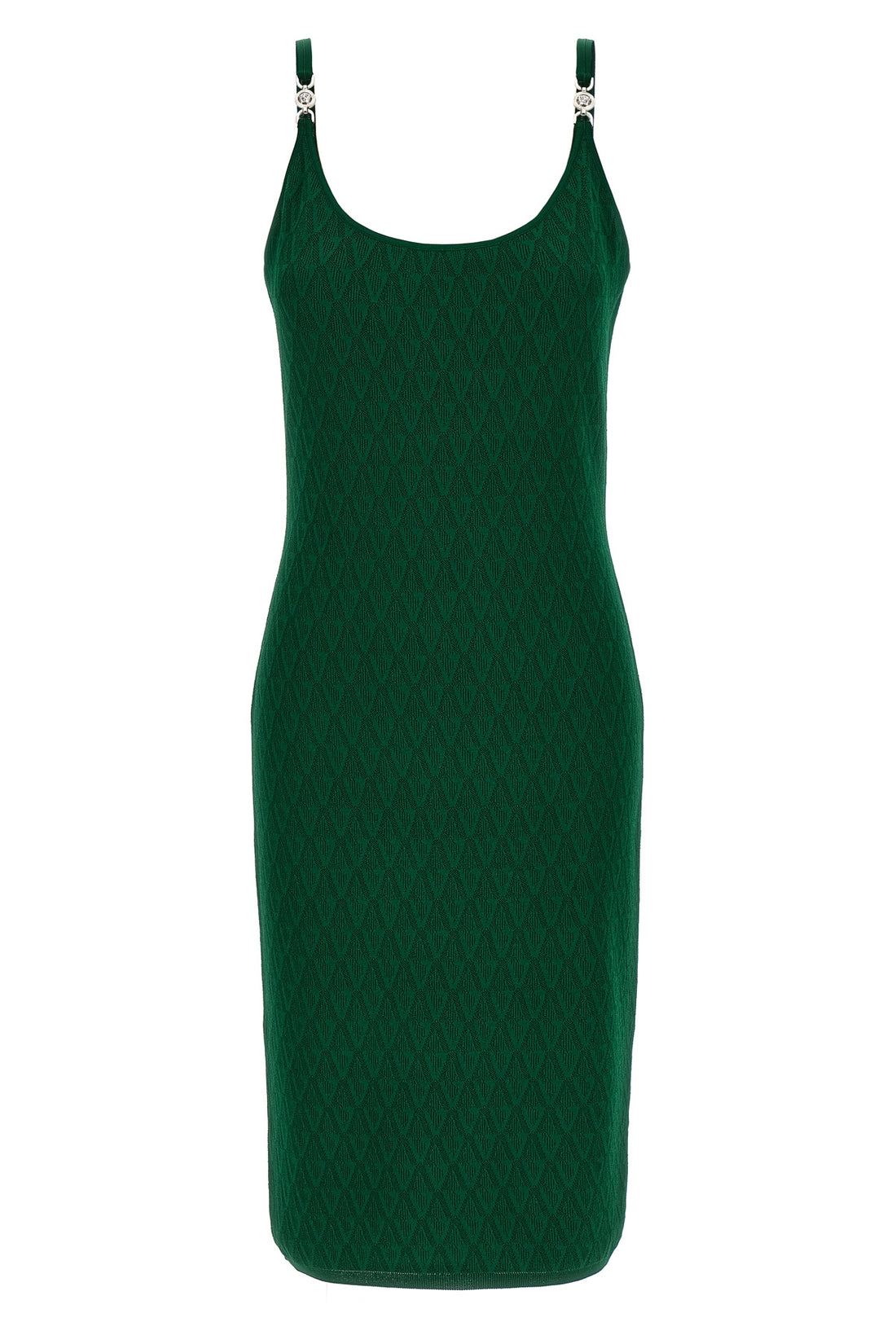 VERSACE 40 stretch viscose midi dress