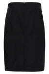 stretch wool midi skirt