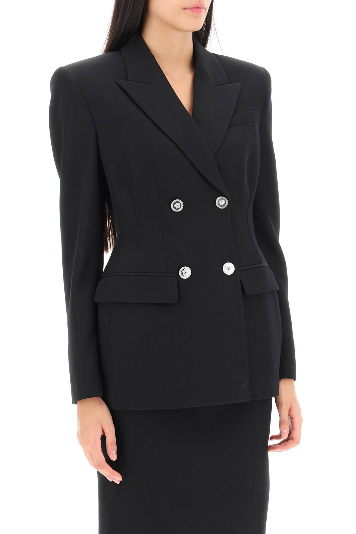 hourglass double-breasted blazer