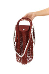 l le pliage filet cotton mesh shoulder bag