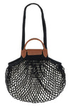 l le pliage filet shoulder bag in cotton mesh