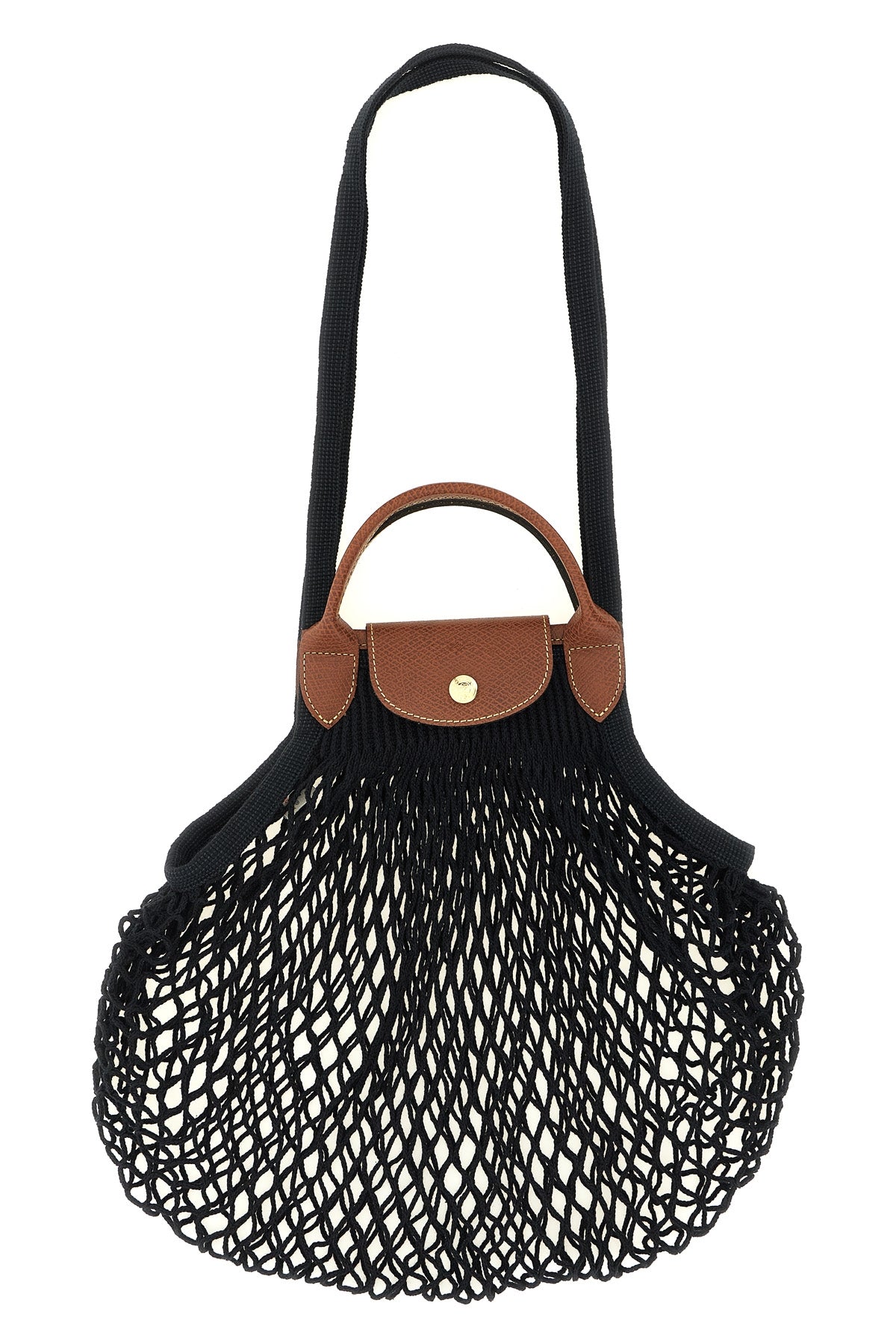 l le pliage filet shoulder bag in cotton mesh