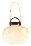 l le pliage filet cotton mesh shoulder bag