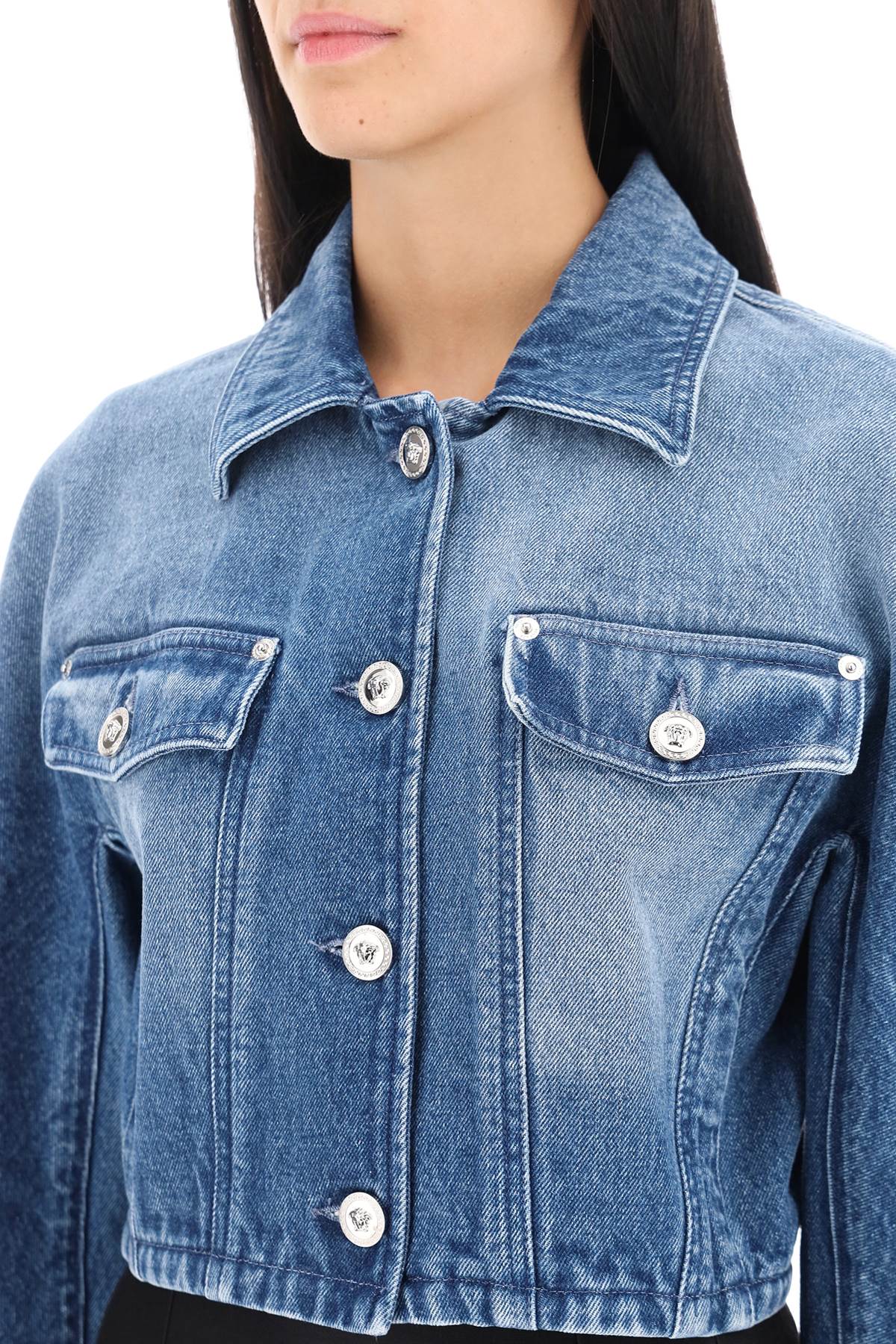 cropped denim jacket