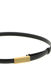 empire leather belt antiqued metal buckle