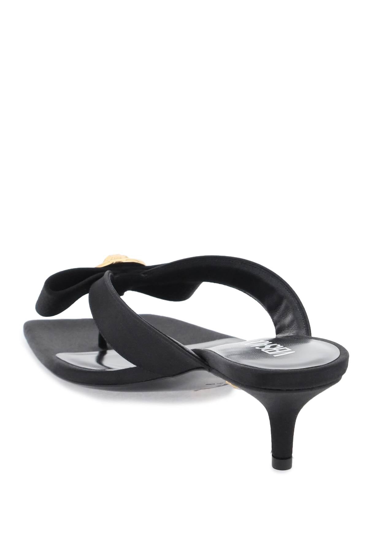 gianni ribbon thong mules