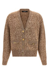 mouliné wool and cashmere blend cardigan