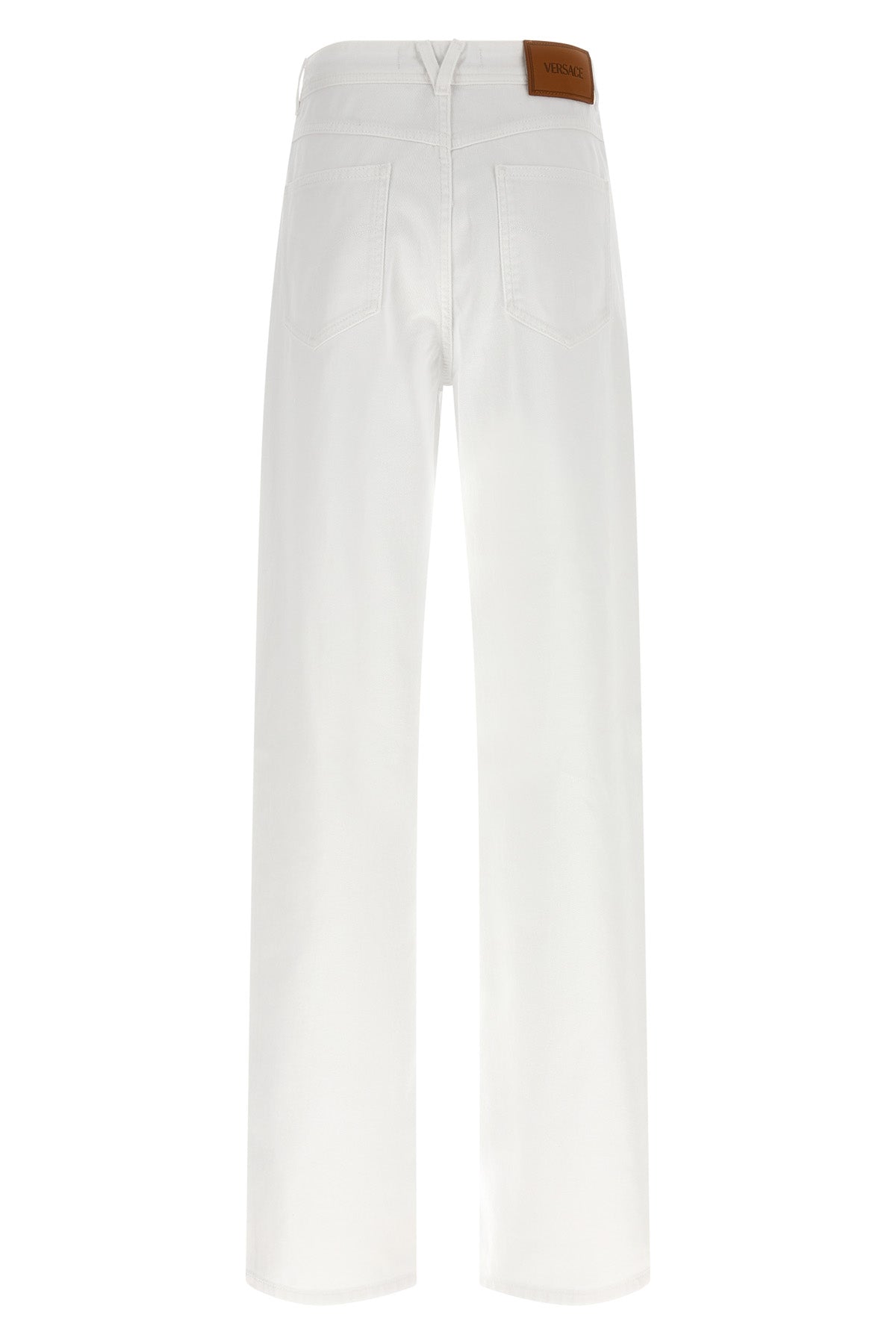 garment-dyed cotton denim jeans