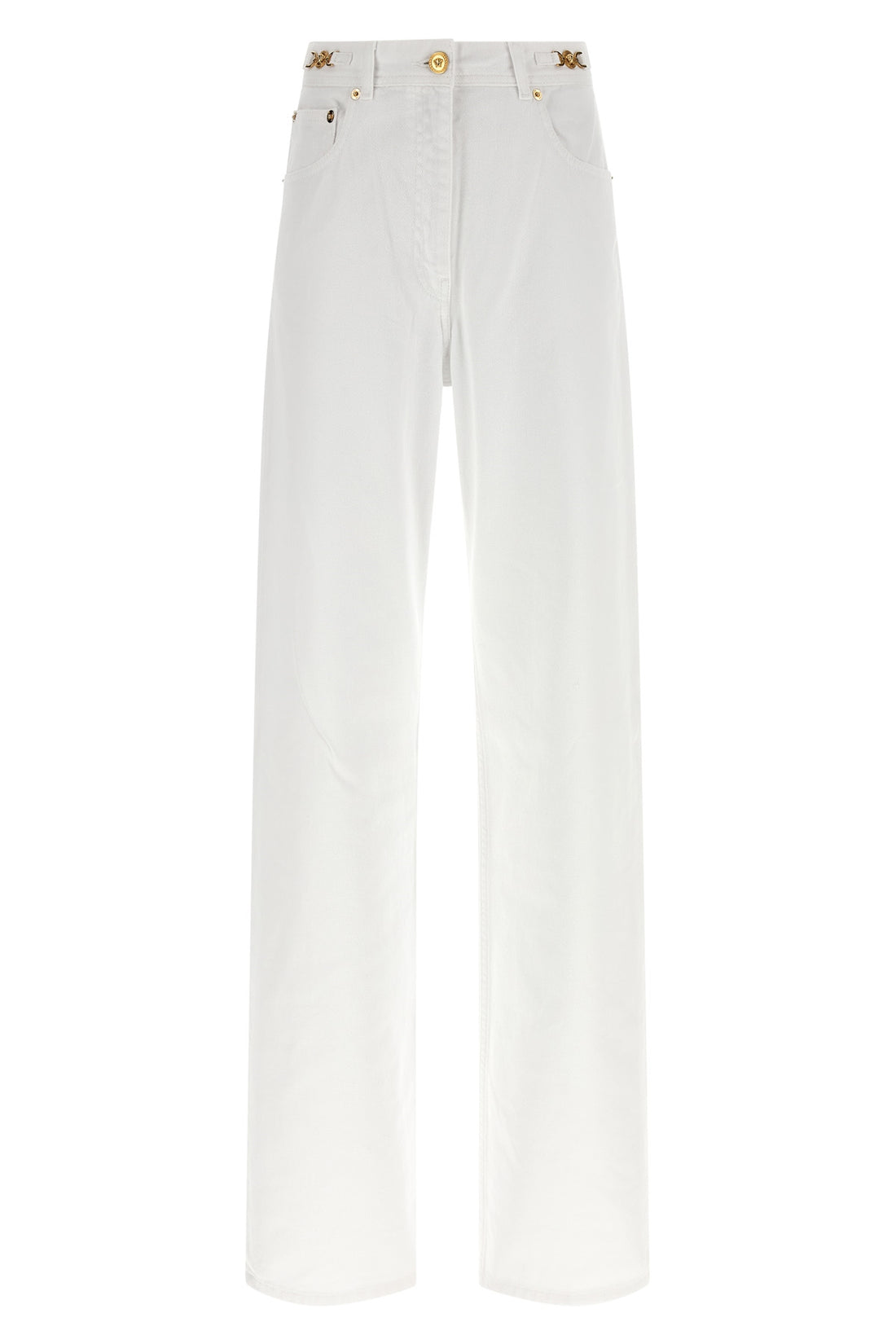 VERSACE 25 garment-dyed cotton denim jeans