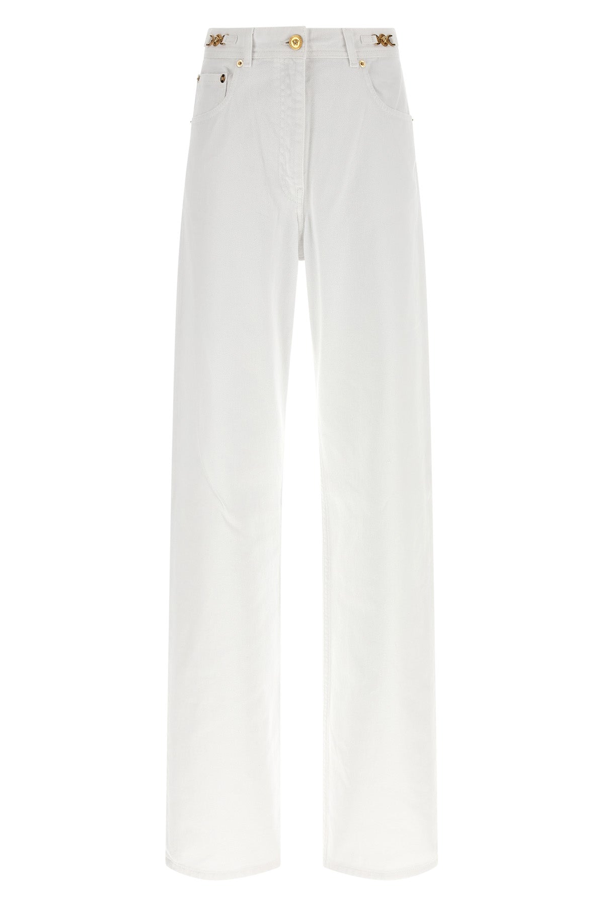 garment-dyed cotton denim jeans