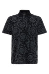 polo shirt in baroque jacquard cotton piqué