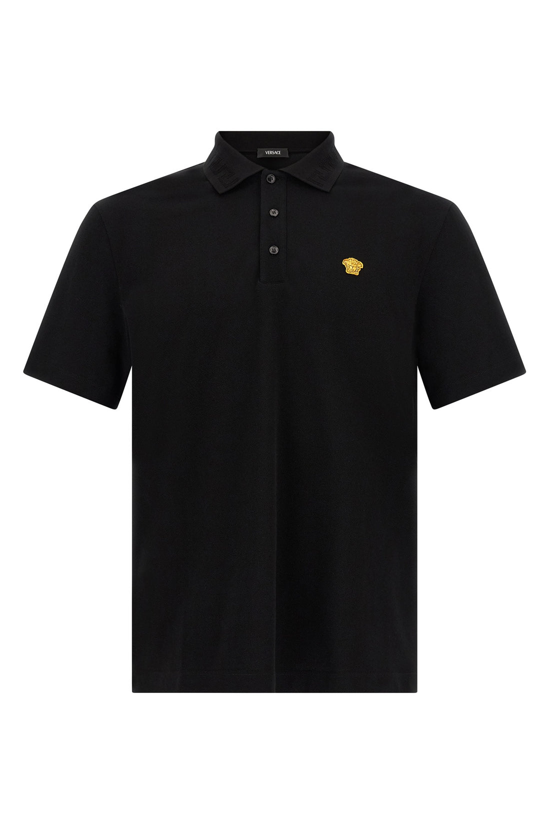 VERSACE L cotton piqué polo shirt