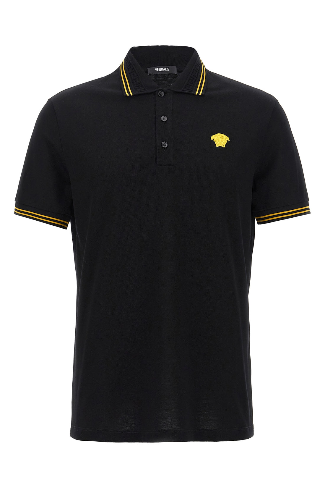 VERSACE L cotton piqué polo shirt