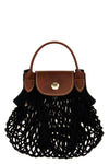 xs le pliage filet crossbody bag in cotton mesh