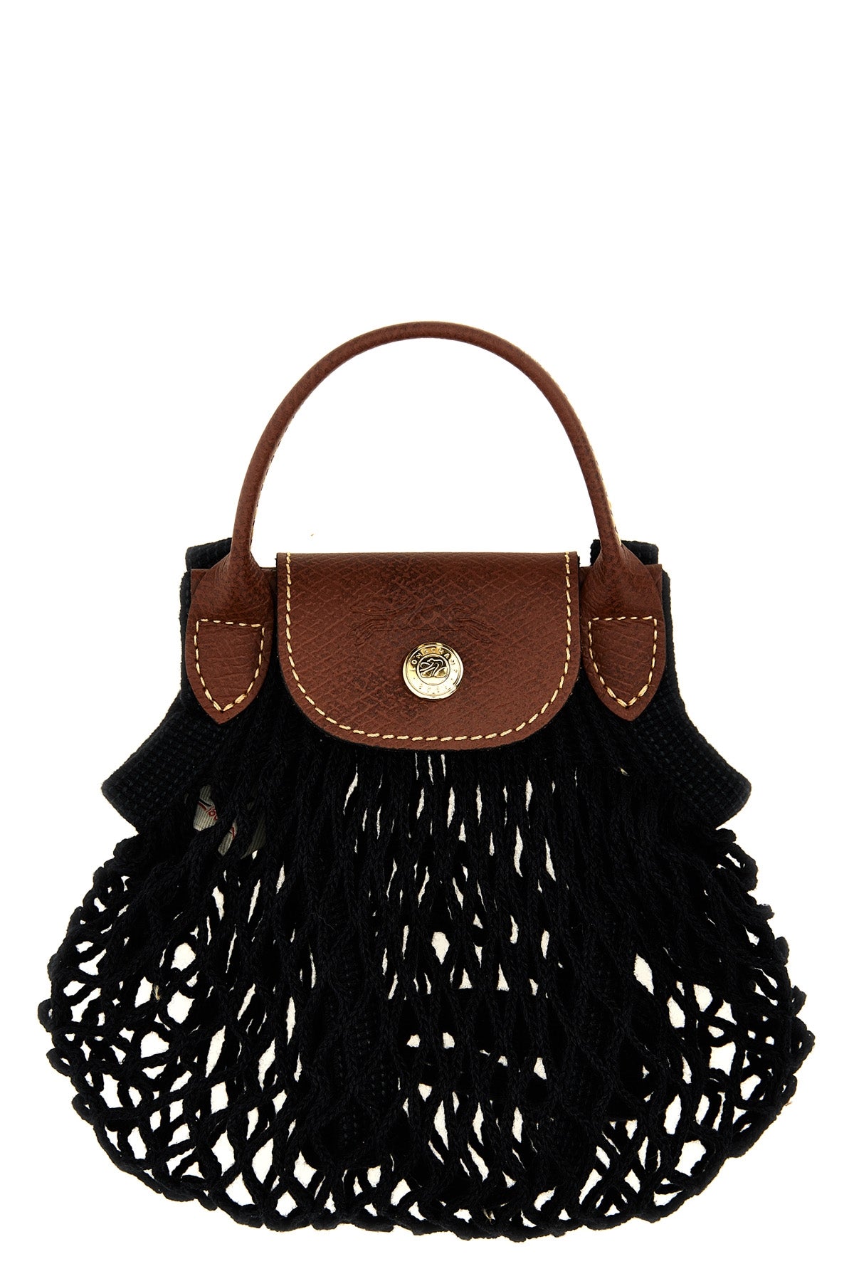 xs le pliage filet crossbody bag in cotton mesh