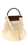 xs le pliage filet crossbody bag in cotton mesh