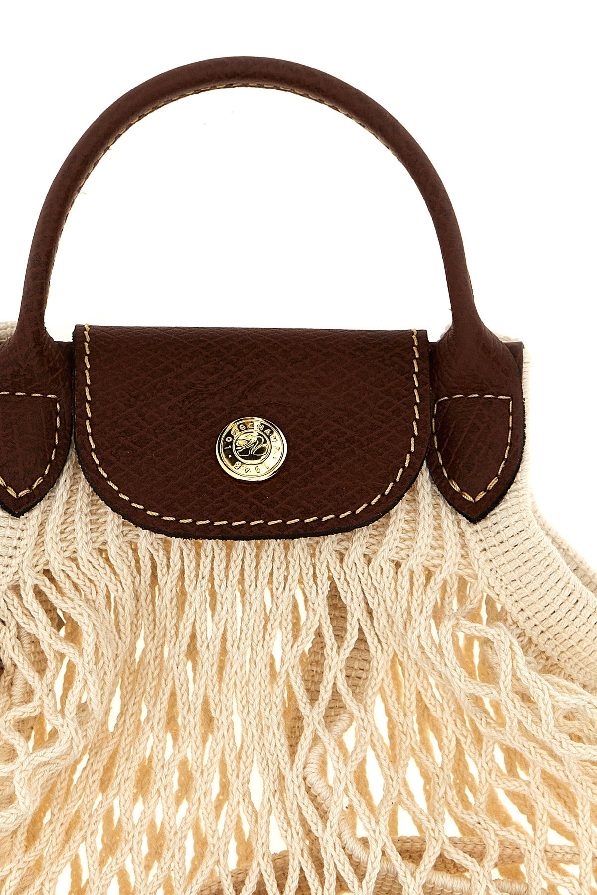 xs le pliage filet crossbody bag in cotton mesh
