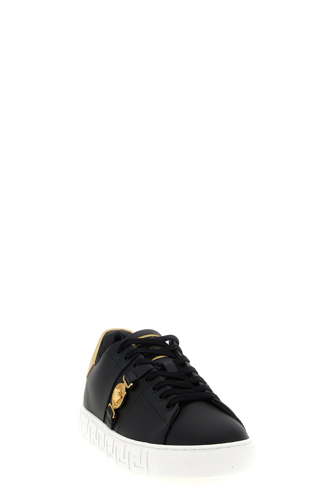 VERSACE 40 freebio(tm) rpa leather-effect fabric sneakers