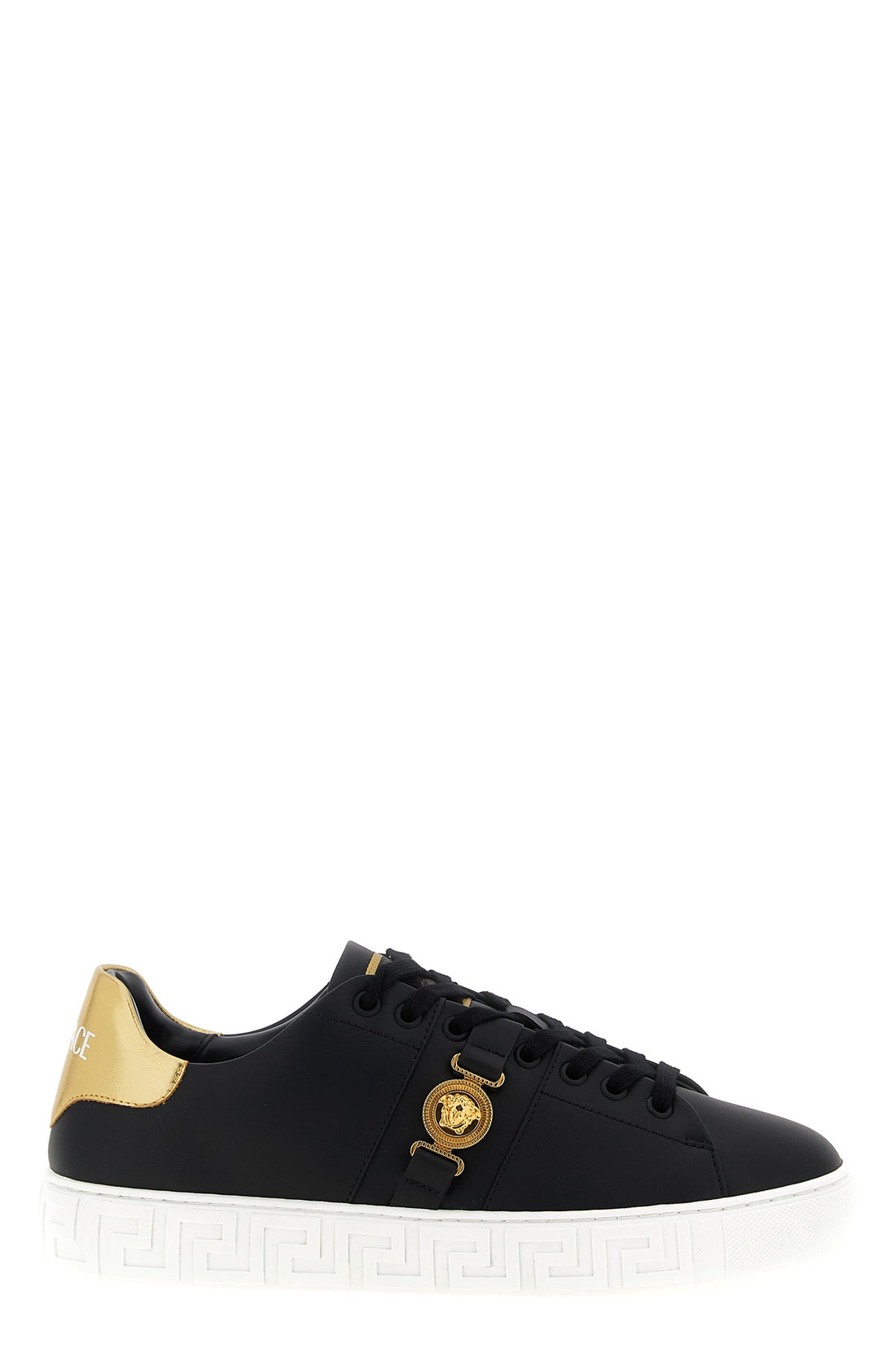 VERSACE 40 freebio(tm) rpa leather-effect fabric sneakers