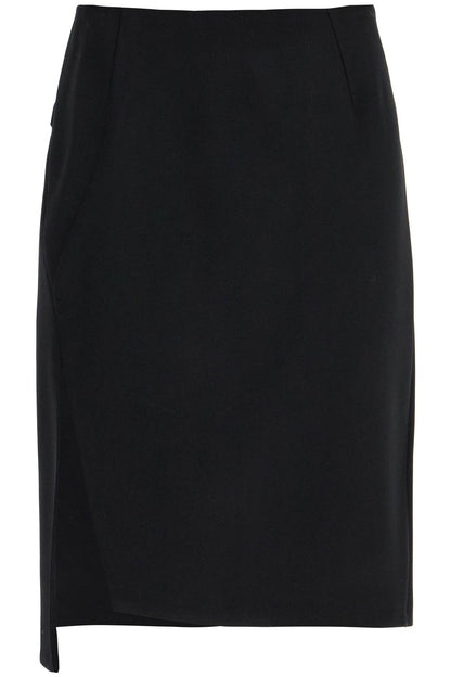 asymmetric midi skirt