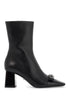 gianni ribbon leather ankle boots with