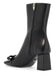 gianni ribbon leather ankle boots with