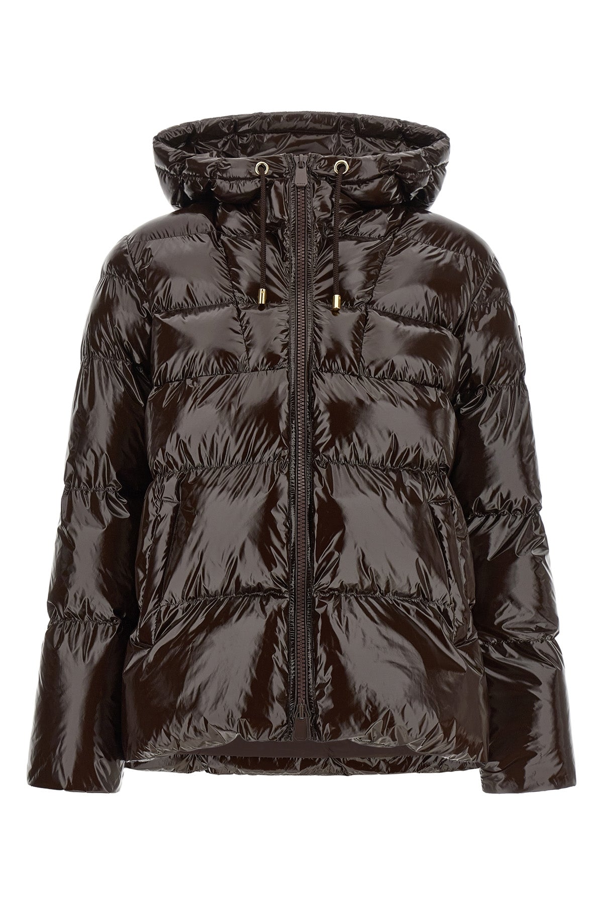 the eleodoro pinko padded down jacket redefines the codes of outerwear through